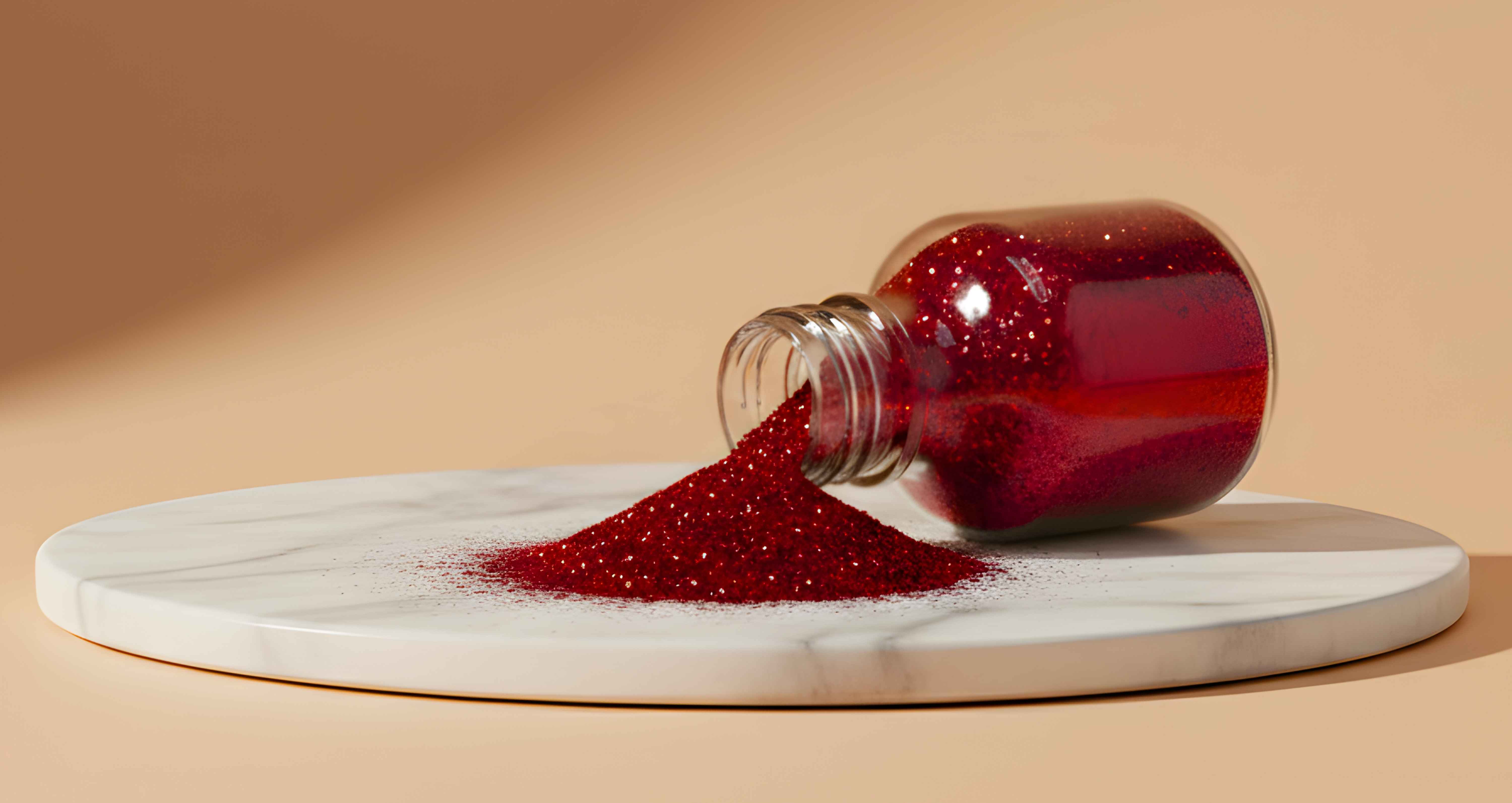 Glitter shine detail